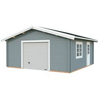 PALMAKO Garage »Roger«, Aufstellmaße BxTxH: 622 x 596 x 312 cm, Blockbohlensystem, Holz - grau PALMAKO Garage »Roger«, Aufstellmaße BxTxH: 622 x 596 x 312 cm, Blockbohlensystem, Holz - grau