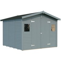 PALMAKO Gerätehaus »Dan«, Aufstellmaße BxTxH: 295 x 324 x 220 cm, lackiert, Holz – grau Rabatt: 13 % PALMAKO Gerätehaus »Dan«, Aufstellmaße BxTxH: 295 x 324 x 220 cm, lackiert, Holz – grau Rabatt: 13 %