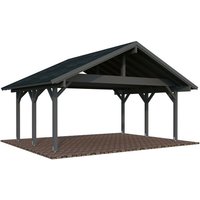 PALMAKO Carport »Robert«, Aufstellmaße BxTxH: 635 x 510 x 363 cm, lackiert, Holz – grau PALMAKO Carport »Robert«, Aufstellmaße BxTxH: 635 x 510 x 363 cm, lackiert, Holz – grau