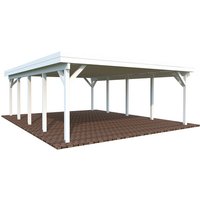 PALMAKO Carport »Karl«, Aufstellmaße BxTxH: 600 x 762 x 254 cm, lackiert, Holz – weiss PALMAKO Carport »Karl«, Aufstellmaße BxTxH: 600 x 762 x 254 cm, lackiert, Holz – weiss