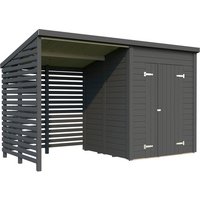 PALMAKO Gerätehaus »Leif«, Aufstellmaße BxTxH: 377 x 187 x 228 cm, lackiert, Holz – grau | Fichte Rabatt: 23 % PALMAKO Gerätehaus »Leif«, Aufstellmaße BxTxH: 377 x 187 x 228 cm, lackiert, Holz – grau | Fichte Rabatt: 23 %