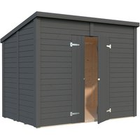 PALMAKO Gerätehaus »Leif«, Aufstellmaße BxTxH: 280 x 186 x 230 cm, lackiert, Holz – grau Rabatt: 13 % PALMAKO Gerätehaus »Leif«, Aufstellmaße BxTxH: 280 x 186 x 230 cm, lackiert, Holz – grau Rabatt: 13 %