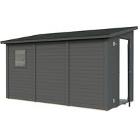 PALMAKO Gerätehaus »Mia«, Aufstellmaße BxTxH: 354 x 178 x 210 cm, lackiert, Holz - grau |  Fichte PALMAKO Gerätehaus »Mia«, Aufstellmaße BxTxH: 354 x 178 x 210 cm, lackiert, Holz - grau |  Fichte