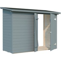 PALMAKO Gerätehaus »Leif«, Aufstellmaße BxTxH: 254 x 112 x 189 cm, lackiert, Holz - grau |  Fichte PALMAKO Gerätehaus »Leif«, Aufstellmaße BxTxH: 254 x 112 x 189 cm, lackiert, Holz - grau |  Fichte