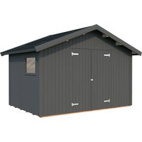 PALMAKO Gerätehaus »Nils«, Aufstellmaße BxTxH: 392 x 289 x 259 cm, lackiert, Holz - grau |  Fichte PALMAKO Gerätehaus »Nils«, Aufstellmaße BxTxH: 392 x 289 x 259 cm, lackiert, Holz - grau |  Fichte