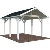 PALMAKO Carport »Robert«, Aufstellmaße BxTxH: 359 x 510 x 301 cm, lackiert, Holz – weiss PALMAKO Carport »Robert«, Aufstellmaße BxTxH: 359 x 510 x 301 cm, lackiert, Holz – weiss