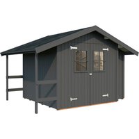 PALMAKO Gerätehaus »Marcus«, Aufstellmaße BxTxH: 384 x 289 x 240 cm, lackiert, Holz – grau | Fichte PALMAKO Gerätehaus »Marcus«, Aufstellmaße BxTxH: 384 x 289 x 240 cm, lackiert, Holz – grau | Fichte