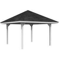 PALMAKO Pavillon »Bianca«, Aufstellmaße BxTxH: 384 x 384 x 319 cm, lackiert, Holz – weiss PALMAKO Pavillon »Bianca«, Aufstellmaße BxTxH: 384 x 384 x 319 cm, lackiert, Holz – weiss