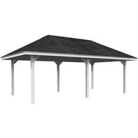 PALMAKO Pavillon »Bianca«, Aufstellmaße BxTxH: 672 x 384 x 319 cm, lackiert, Holz – weiss PALMAKO Pavillon »Bianca«, Aufstellmaße BxTxH: 672 x 384 x 319 cm, lackiert, Holz – weiss