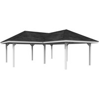 PALMAKO Pavillon »Bianca«, Aufstellmaße BxTxH: 672 x 672 x 319 cm, lackiert, Holz – weiss PALMAKO Pavillon »Bianca«, Aufstellmaße BxTxH: 672 x 672 x 319 cm, lackiert, Holz – weiss