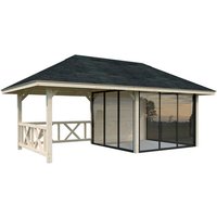 PALMAKO Pavillon »Bianca«, Aufstellmaße BxTxH: 672 x 384 x 319 cm, tauchgrundiert, Holz – braun Rabatt: 10 % PALMAKO Pavillon »Bianca«, Aufstellmaße BxTxH: 672 x 384 x 319 cm, tauchgrundiert, Holz – braun Rabatt: 10 %