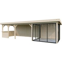 PALMAKO Pavillon »Lenna«, Aufstellmaße BxTxH: 916 x 340 x 245 cm, tauchgrundiert, Holz – braun Rabatt: 10 % PALMAKO Pavillon »Lenna«, Aufstellmaße BxTxH: 916 x 340 x 245 cm, tauchgrundiert, Holz – braun Rabatt: 10 %