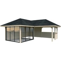 PALMAKO Pavillon »Bianca«, Aufstellmaße BxTxH: 672 x 672 x 319 cm, tauchgrundiert, Holz – braun Rabatt: 10 % PALMAKO Pavillon »Bianca«, Aufstellmaße BxTxH: 672 x 672 x 319 cm, tauchgrundiert, Holz – braun Rabatt: 10 %