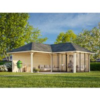 PALMAKO Pavillon »Bianca«, Aufstellmaße BxTxH: 672 x 672 x 319 cm, unbehandelt, Holz – braun Rabatt: 10 % PALMAKO Pavillon »Bianca«, Aufstellmaße BxTxH: 672 x 672 x 319 cm, unbehandelt, Holz – braun Rabatt: 10 %