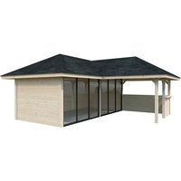 PALMAKO Pavillon »Bianca«, Aufstellmaße BxTxH: 672 x 672 x 319 cm, unbehandelt, Holz – braun Rabatt: 10 % PALMAKO Pavillon »Bianca«, Aufstellmaße BxTxH: 672 x 672 x 319 cm, unbehandelt, Holz – braun Rabatt: 10 %