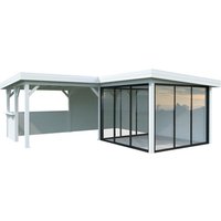 PALMAKO Pavillon »Lenna«, Aufstellmaße BxTxH: 628 x 628 x 245 cm, lackiert, Holz – weiss PALMAKO Pavillon »Lenna«, Aufstellmaße BxTxH: 628 x 628 x 245 cm, lackiert, Holz – weiss