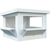 PALMAKO Marktstand »Lenna«, Aufstellmaße BxTxH: 340 x 340 x 245 cm, lackiert, Holz – weiss | Fichte PALMAKO Marktstand »Lenna«, Aufstellmaße BxTxH: 340 x 340 x 245 cm, lackiert, Holz – weiss | Fichte