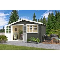 LASITA MAJA Gartenhaus »Axel«, BxHxT: 415,1 x 245,1 x 250 cm (Außenmaß inkl. Dachüberstand), grüngrau - gruen | Holz LASITA MAJA Gartenhaus »Axel«, BxHxT: 415,1 x 245,1 x 250 cm (Außenmaß inkl. Dachüberstand), grüngrau - gruen | Holz