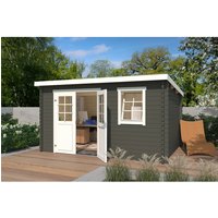 LASITA MAJA Gartenhaus »Amira«, BxHxT: 400 x 211 x 268,7 cm, (Außenmaß inkl. Dachüberstand), grüngrau - gruen | Holz LASITA MAJA Gartenhaus »Amira«, BxHxT: 400 x 211 x 268,7 cm, (Außenmaß inkl. Dachüberstand), grüngrau - gruen | Holz