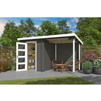 LASITA MAJA Gartenhaus »Jelle«, BxHxT: 390 x 211 x 213,1 cm (Außenmaß inkl. Dachüberstand), grüngrau – gruen LASITA MAJA Gartenhaus »Jelle«, BxHxT: 390 x 211 x 213,1 cm (Außenmaß inkl. Dachüberstand), grüngrau – gruen