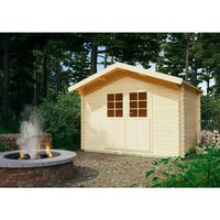 Gartenhaus »Turin«, Holz, BxHxT: 340 x 260 x 293 cm (Außenmaß inkl. Dachüberstand) – beige Rabatt: 10 % Gartenhaus »Turin«, Holz, BxHxT: 340 x 260 x 293 cm (Außenmaß inkl. Dachüberstand) – beige Rabatt: 10 %