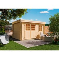 Gartenhaus »Siena«, Holz, BxHxT: 368 x 219 x 282 cm (Außenmaß inkl. Dachüberstand) - beige |  Fichte  |  8,5 m² Gartenhaus »Siena«, Holz, BxHxT: 368 x 219 x 282 cm (Außenmaß inkl. Dachüberstand) - beige |  Fichte  |  8,5 m²