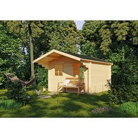 Gartenhaus »Triest«, Holz, BxHxT: 340 x 260 x 443 cm (Außenmaß inkl. Dachüberstand) – beige Rabatt: 10 % Gartenhaus »Triest«, Holz, BxHxT: 340 x 260 x 443 cm (Außenmaß inkl. Dachüberstand) – beige Rabatt: 10 %