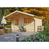 Gartenhaus »Bergamo«, Holz, BxHxT: 439 x 264 x 423 cm (Außenmaß inkl. Dachüberstand) – beige Rabatt: 10 % Gartenhaus »Bergamo«, Holz, BxHxT: 439 x 264 x 423 cm (Außenmaß inkl. Dachüberstand) – beige Rabatt: 10 %