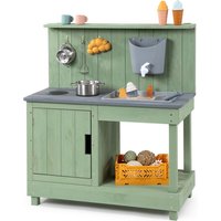 MUDDY BUDDY Matschküche »Mud Expert«, LxBxH: 80x40x90 cm, Holz – gruen (Rabatt: 9 %) MUDDY BUDDY Matschküche »Mud Expert«, LxBxH: 80x40x90 cm, Holz – gruen (Rabatt: 9 %)