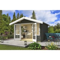 LASITA MAJA Gartenhaus »Robin«, BxHxT: 381,3 x 245,1 x 358 cm (Außenmaß inkl. Dachüberstand), grüngrau - gruen | Holz LASITA MAJA Gartenhaus »Robin«, BxHxT: 381,3 x 245,1 x 358 cm (Außenmaß inkl. Dachüberstand), grüngrau - gruen | Holz