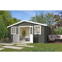 LASITA MAJA Gartenhaus »Udo«, BxHxT: 522,4 x 256,5 x 400 cm (Außenmaß inkl. Dachüberstand), grüngrau - gruen | Holz LASITA MAJA Gartenhaus »Udo«, BxHxT: 522,4 x 256,5 x 400 cm (Außenmaß inkl. Dachüberstand), grüngrau - gruen | Holz