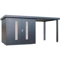 WOLFF FINNHAUS Gartenhaus »Finnhaus Style«, Elvar 4824 Anthrazit – grau WOLFF FINNHAUS Gartenhaus »Finnhaus Style«, Elvar 4824 Anthrazit – grau