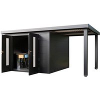 WOLFF FINNHAUS Gartenhaus »Finnhaus Style«, Elvar 5424 Anthrazit – grau WOLFF FINNHAUS Gartenhaus »Finnhaus Style«, Elvar 5424 Anthrazit – grau