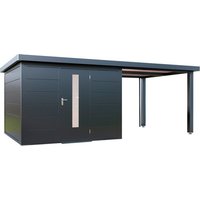 WOLFF FINNHAUS Gartenhaus »Finnhaus Style«, Thorin 6030 Anthrazit – grau WOLFF FINNHAUS Gartenhaus »Finnhaus Style«, Thorin 6030 Anthrazit – grau