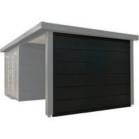 WOLFF FINNHAUS Seitenwand »Finnhaus Style«, Terrasse 30, anthrazit – grau WOLFF FINNHAUS Seitenwand »Finnhaus Style«, Terrasse 30, anthrazit – grau