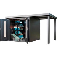 WOLFF FINNHAUS Gartenhaus »Finnhaus Style«, Elvar 3924 Anthrazit – grau WOLFF FINNHAUS Gartenhaus »Finnhaus Style«, Elvar 3924 Anthrazit – grau