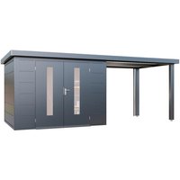 WOLFF FINNHAUS Gartenhaus »Finnhaus Style«, Elvar 6024 Anthrazit – grau WOLFF FINNHAUS Gartenhaus »Finnhaus Style«, Elvar 6024 Anthrazit – grau