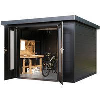 WOLFF FINNHAUS Gartenhaus »Finnhaus Style«, Eirik 3030 Anthrazit – grau WOLFF FINNHAUS Gartenhaus »Finnhaus Style«, Eirik 3030 Anthrazit – grau