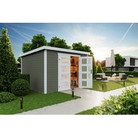 LASITA MAJA Gartenhaus »Zambezi«, BxHxT: 320 x 211 x 324,8 cm (Außenmaß inkl. Dachüberstand), grüngrau - gruen | Holz LASITA MAJA Gartenhaus »Zambezi«, BxHxT: 320 x 211 x 324,8 cm (Außenmaß inkl. Dachüberstand), grüngrau - gruen | Holz