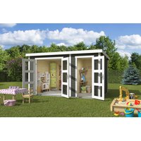 LASITA MAJA Blockbohlenhaus »Zambezi«, BxHxT: 400 x 211 x 259,7 cm (Außenmaß inkl. Dachüberstand), grün - gruen | Holz LASITA MAJA Blockbohlenhaus »Zambezi«, BxHxT: 400 x 211 x 259,7 cm (Außenmaß inkl. Dachüberstand), grün - gruen | Holz