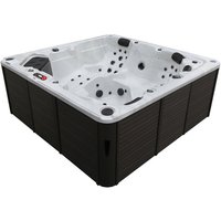 Canadian Spa Whirlpool Vancouver AI 227 x 227 x 87 cm 6 Personen mit Soundsystem und LED braun Canadian Spa Whirlpool Vancouver AI 227 x 227 x 87 cm 6 Personen mit Soundsystem und LED braun