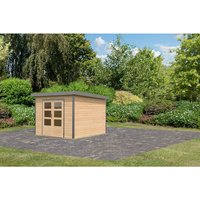 KARIBU Gartenhaus »Haby 6 A«, BxHxT: 309 x 218,5 x 270 cm (Außenmaße inkl. Dachüberstand), Wandstärke 28 mm – braun KARIBU Gartenhaus »Haby 6 A«, BxHxT: 309 x 218,5 x 270 cm (Außenmaße inkl. Dachüberstand), Wandstärke 28 mm – braun