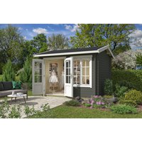 LASITA MAJA Ferienhaus »Alex«, BxHxT: 340 x 245,1 x 308,3 cm, (Außenmaß inkl. Dachüberstand), grüngrau – gruen | Holz LASITA MAJA Ferienhaus »Alex«, BxHxT: 340 x 245,1 x 308,3 cm, (Außenmaß inkl. Dachüberstand), grüngrau – gruen | Holz