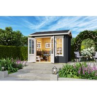 LASITA MAJA Blockbohlenhaus »Alex«, BxHxT: 290 x 245,1 x 254,1 cm (Außenmaß inkl. Dachüberstand), grau | Holz LASITA MAJA Blockbohlenhaus »Alex«, BxHxT: 290 x 245,1 x 254,1 cm (Außenmaß inkl. Dachüberstand), grau | Holz