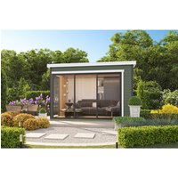 LASITA MAJA Gartenhaus »Austin«, BxHxT: 379,6 x 239,4 x 259,6 cm, (Außenmaß inkl. Dachüberstand), grüngrau – gruen LASITA MAJA Gartenhaus »Austin«, BxHxT: 379,6 x 239,4 x 259,6 cm, (Außenmaß inkl. Dachüberstand), grüngrau – gruen