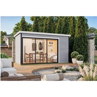 LASITA MAJA Gartenhaus »Austin«, BxHxT: 439,6 x 239,4 x 259,6 cm, (Außenmaß inkl. Dachüberstand), lichtgrau Rabatt: 25 % LASITA MAJA Gartenhaus »Austin«, BxHxT: 439,6 x 239,4 x 259,6 cm, (Außenmaß inkl. Dachüberstand), lichtgrau Rabatt: 25 %