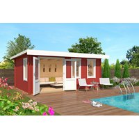LASITA MAJA Gartenhaus »Baruda«, BxHxT: 570 x 222,3 x 415 cm, (Außenmaß inkl. Dachüberstand), schwedenrot LASITA MAJA Gartenhaus »Baruda«, BxHxT: 570 x 222,3 x 415 cm, (Außenmaß inkl. Dachüberstand), schwedenrot