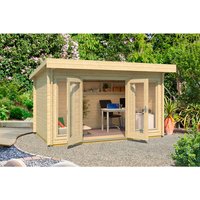 LASITA MAJA Gartenhaus »Dorset«, BxHxT: 430 x 233,7 x 320 cm (Außenmaß inkl. Dachüberstand), naturbelassen - braun | Holz LASITA MAJA Gartenhaus »Dorset«, BxHxT: 430 x 233,7 x 320 cm (Außenmaß inkl. Dachüberstand), naturbelassen - braun | Holz