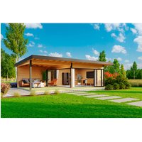 LASITA MAJA Gartenhaus »Domeo«, Holz, BxHxT: 890  x  258,4  x 590 cm (Außenmaße) – gelb LASITA MAJA Gartenhaus »Domeo«, Holz, BxHxT: 890  x  258,4  x 590 cm (Außenmaße) – gelb
