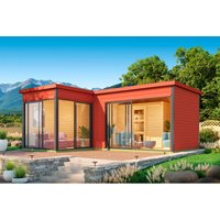 LASITA MAJA Gartenhaus »Domeo«, BxHxT: 619,6 x 250,8 x 519,6 cm (Außenmaß inkl. Dachüberstand), schwedenrot LASITA MAJA Gartenhaus »Domeo«, BxHxT: 619,6 x 250,8 x 519,6 cm (Außenmaß inkl. Dachüberstand), schwedenrot